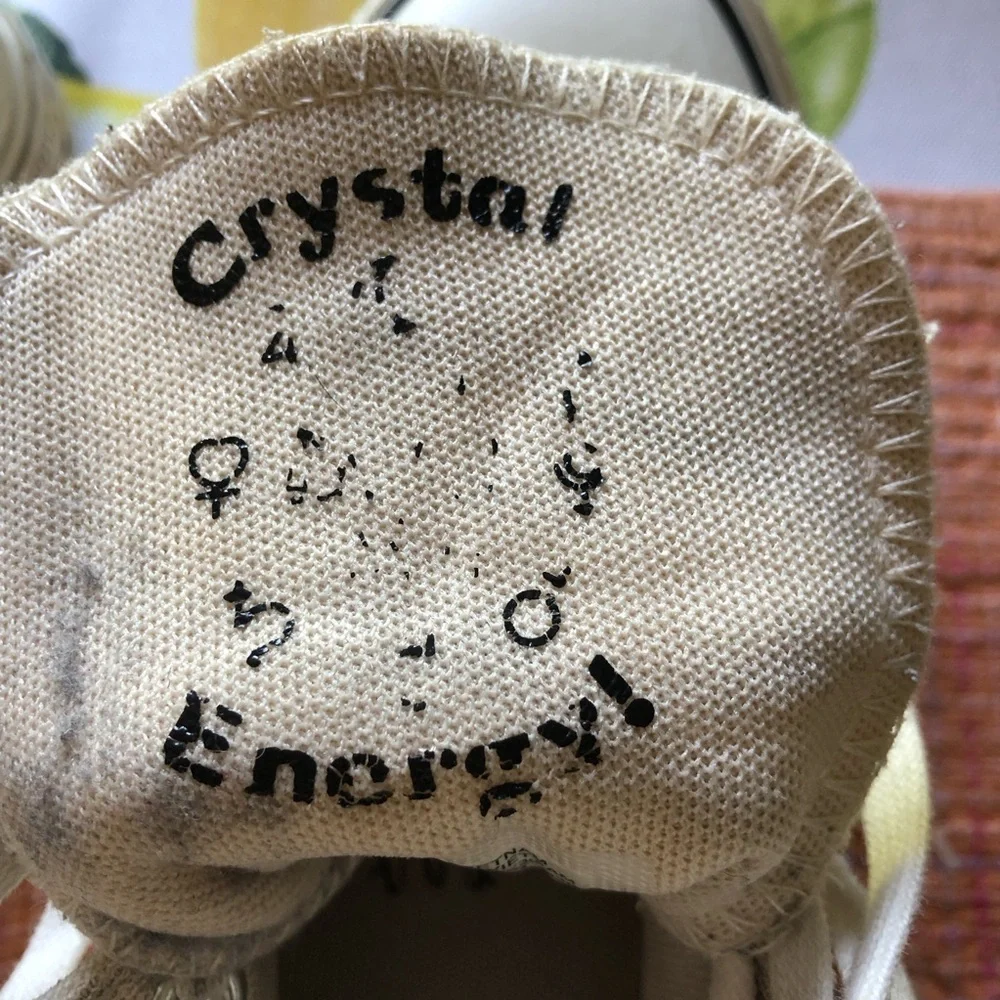 Converse High Top limited edition Crystal Energy  in Cream with Black Star Print - Picture 9 of 11